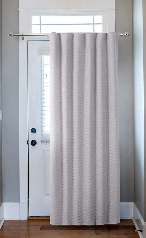 OLIVIA ROCCO Capri Thermal Door Curtain 46x84 Inches For Energy Efficiency And Noise