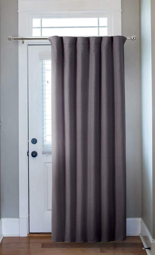 OLIVIA ROCCO Capri Thermal Door Curtain 46x84 Inches For Energy Efficiency And Noise