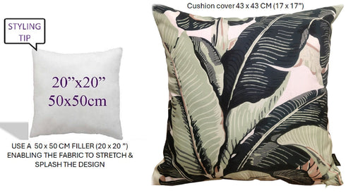 OLIVIA ROCCO Banza Waterproof Cushion Covers 43 x 43 cm Reversible Breathable Decorative