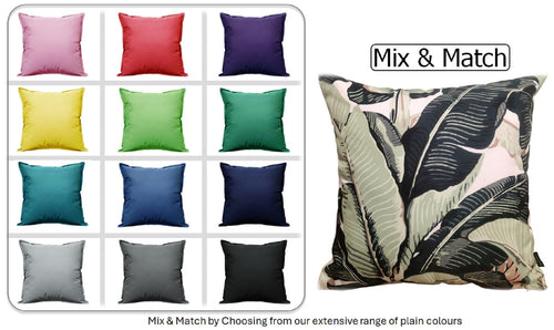 OLIVIA ROCCO Banza Waterproof Cushion Covers 43 x 43 cm Reversible Breathable Decorative