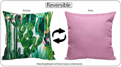 OLIVIA ROCCO Cactus Outdoor Waterproof Cushion Covers 43 x 43 cm Garden Patio for Sofa and Bedroom Styling