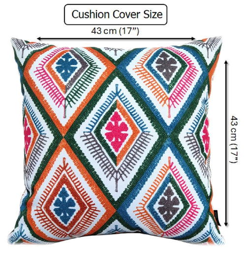OLIVIA ROCCO Vibrant Meze Outdoor Waterproof Cushion Covers 43 x 43 cm Garden Patio