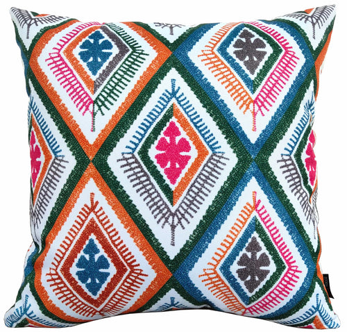 OLIVIA ROCCO Vibrant Meze Outdoor Waterproof Cushion Covers 43 x 43 cm Garden Patio