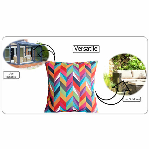 OLIVIA ROCCO Cushion Covers 43x43 Cm Outdoor Waterproof Breathable For Garden Patio Sofa