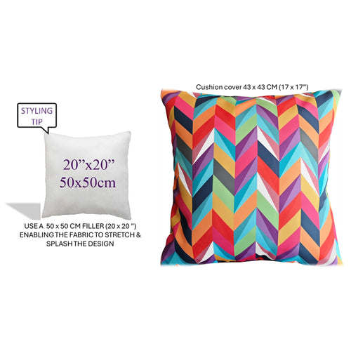 OLIVIA ROCCO Cushion Covers 43x43 Cm Outdoor Waterproof Breathable For Garden Patio Sofa