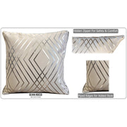 OLIVIA ROCCO Geo Sparkle Cushion Covers 2 Pack Natural For Sofa Bed Chair Lounge
