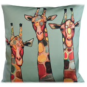 OLIVIA ROCCO Giraffe Waterproof Cushion Covers 43x43 Cm Reversible Breathable Indoor