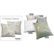 OLIVIA ROCCO Leaf Sparkle Cushion Covers 2 Pack Leaf Natural Modern Decorative Throw