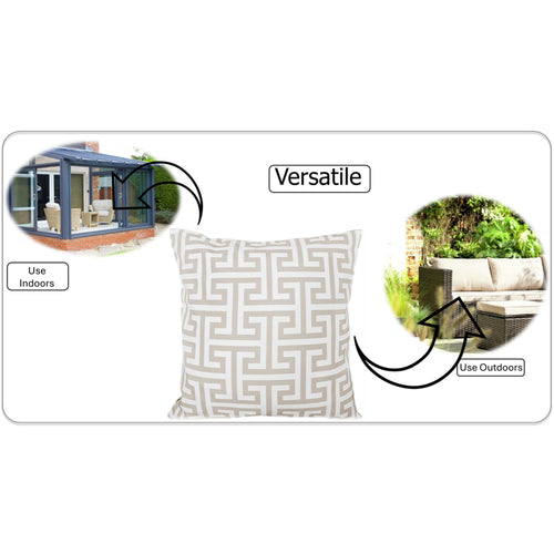 OLIVIA ROCCO Cushion Covers 43x43 cm Waterproof Breathable Outdoor Indoor Use Milano
