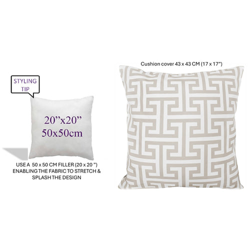 OLIVIA ROCCO Cushion Covers 43x43 cm Waterproof Breathable Outdoor Indoor Use Milano
