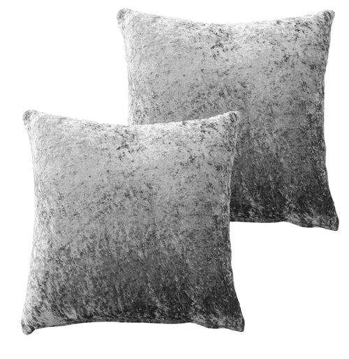 OLIVIA ROCCO Crushed Velvet Cushion Covers 17x17 Inches Pack Of 2 For Sofa Bedroom