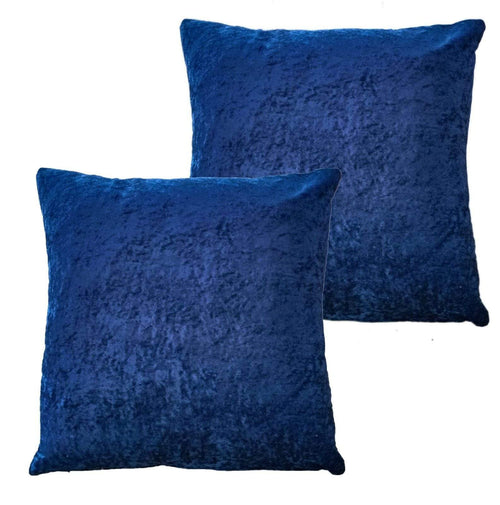 OLIVIA ROCCO Crushed Velvet Cushion Covers 17x17 Inches Pack Of 2 For Sofa Bedroom