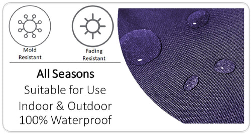 OLIVIA ROCCO Cushion Covers Dhalia Lilac Waterproof 43x43cm Reversible Breathable Indoor
