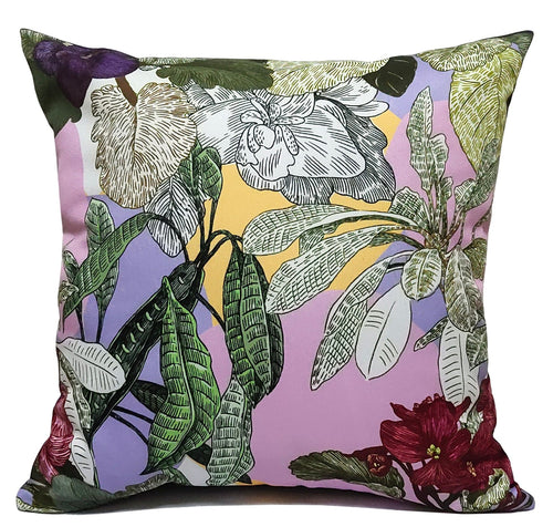 OLIVIA ROCCO Cushion Covers Dhalia Lilac Waterproof 43x43cm Reversible Breathable Indoor