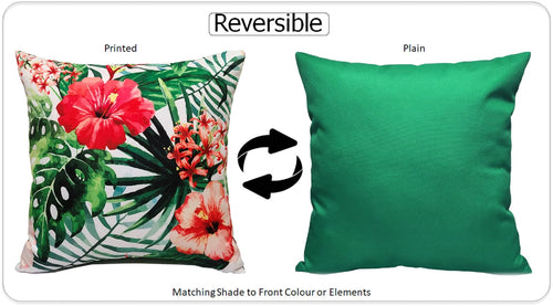 OLIVIA ROCCO Gardenia Waterproof Cushion Covers 43 x 43 cm For Sofa And Bedroom Hotel-Style Sofa or Bed Accent