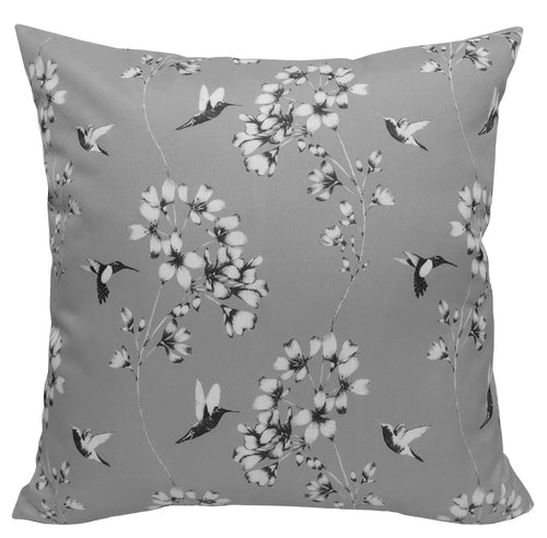 OLIVIA ROCCO Jardin Silver Waterproof Cushion Covers 17x17 Inch Indoor Outdoor Hotel-Style Sofa or Bed Accent