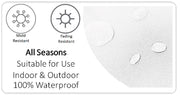 OLIVIA ROCCO Kampala Orange Waterproof Cushion Covers 43 x 43 cm Reversible Breathable
