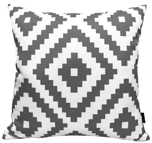 OLIVIA ROCCO Nairobi Charcoal Waterproof Cushion Covers 43 x 43 Cm Reversible Breathable