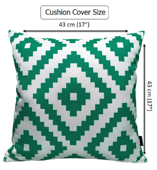 OLIVIA ROCCO Nairobi Lime Green Waterproof Decorative Cushion Covers 43 x 43cm Super Soft Bedroom Refresh Accent