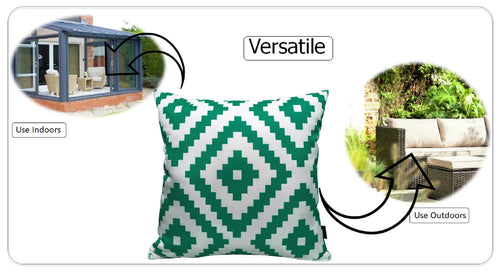 OLIVIA ROCCO Nairobi Lime Green Waterproof Decorative Cushion Covers 43 x 43cm Super Soft Bedroom Refresh Accent