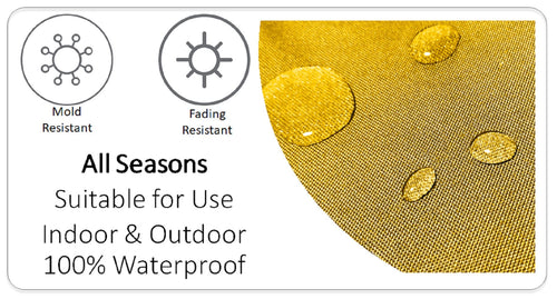 OLIVIA ROCCO Nairobi Ochre Waterproof Outdoor Cushion Covers 43 X 43 cm Weather Resistant
