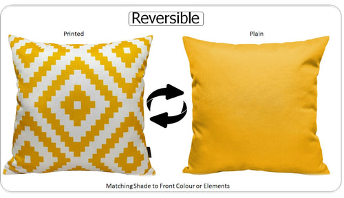 OLIVIA ROCCO Nairobi Ochre Waterproof Outdoor Cushion Covers 43 X 43 cm Weather Resistant