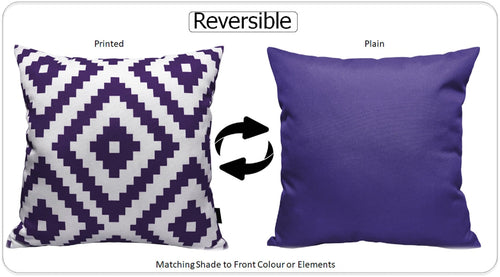 OLIVIA ROCCO Outdoor Scatter Cushion Covers Nairobi Purple 43 X 43 cm Waterproof Weather