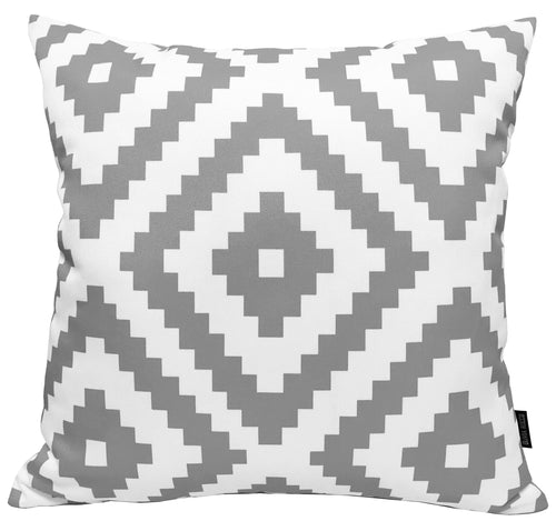 OLIVIA ROCCO Nairobi Silver Waterproof Cushion Covers 43 x 43 cm Reversible Indoor