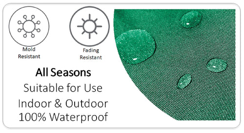 OLIVIA ROCCO Outdoor Cushion Covers 43x43 cm Waterproof And Weather Resistant For Patio