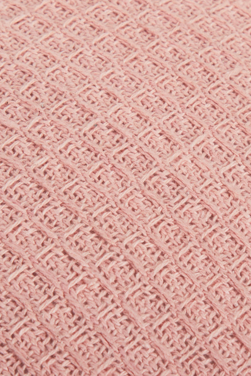 OLIVIA ROCCO Lisbon Pure Indian Cotton Handwoven Honeycomb Cushion Covers 17x17 and 24x24