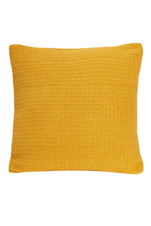 OLIVIA ROCCO Lisbon Pure Indian Cotton Handwoven Honeycomb Cushion Covers 17x17 and 24x24