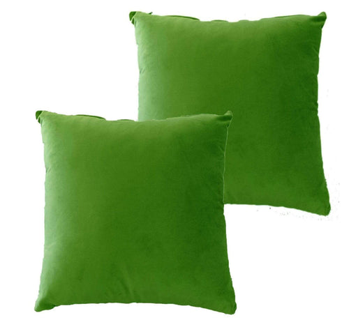OLIVIA ROCCO Pack Of 2 Ultra-Soft Matte Velvet Cushion Covers 17x17 Inch Charcoal Silver Bedroom Refresh Sofa Accent