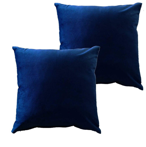 OLIVIA ROCCO Pack Of 2 Ultra-Soft Matte Velvet Cushion Covers 17x17 Inch Charcoal Silver Bedroom Refresh Sofa Accent