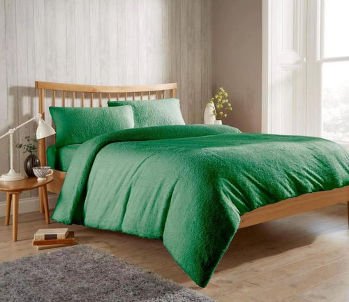 OLIVIA ROCCO Teddy Fleece Duvet Cover Set Premium Plush Ultra Cosy Winter Bedding
