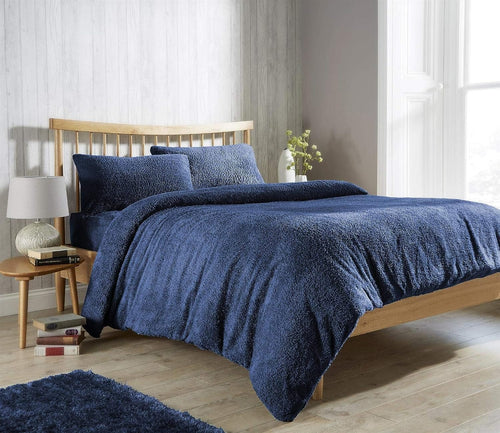 OLIVIA ROCCO Teddy Fleece Duvet Cover Set Premium Plush Ultra Cosy Winter Bedding
