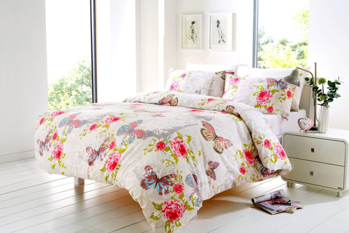 OLIVIA ROCCO Ashley Duvet Set Butterfly Paris Cotton-Rich Double King Size OEKO-TEX