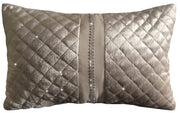 OLIVIA ROCCO Kylie Duvet Set Charcoal Gold Velvet Bedding With Quilted Trim Diamante