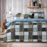 OLIVIA ROCCO Glencoe Check Duvet Cover Set Reversible Polycotton With Pillowcases