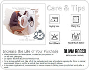 OLIVIA ROCCO Aztec Print Teddy Duvet Set With Reversible Sherpa Fleece Fur Luxurious