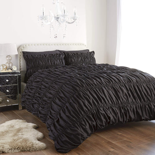 OLIVIA ROCCO Duvet Set Ruched Ruffles Cotton Rich Luxury OEKO TEX Certified Multiple