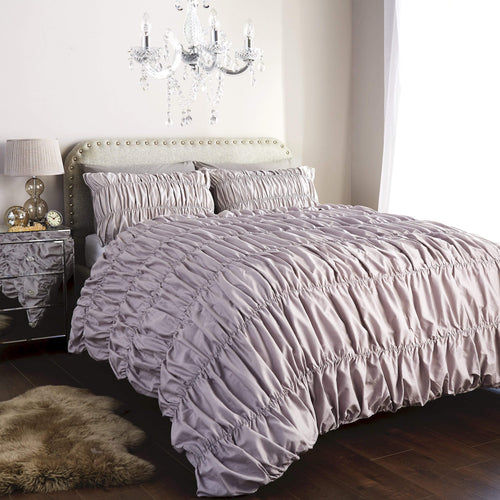 OLIVIA ROCCO Duvet Set Ruched Ruffles Cotton Rich Luxury OEKO TEX Certified Multiple