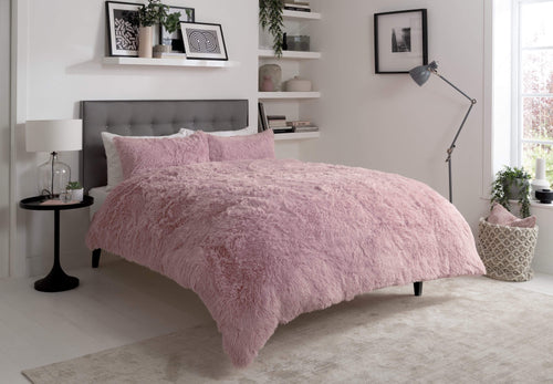 OLIVIA ROCCO Snuggle And Cuddle Faux Fur Duvet Set Extra-Soft Long Pile Winter Warmth
