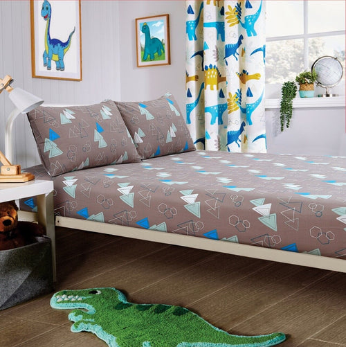 OLIVIA ROCCO Dinosaur Kids Bedding Set Soft 100% Microfibre Duvet Cover With Pillowcases