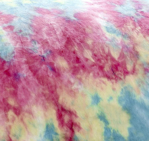 OLIVIA ROCCO Tie Dye Rainbow Teddy Fleece Duvet Set for Kids Reversible Bedding for a Hotel-Style Bedroom Refresh