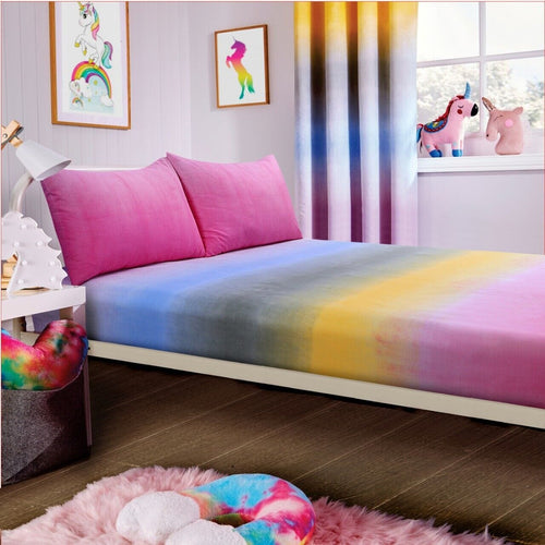 OLIVIA ROCCO Unicorn Rainbow Kids Duvet Set 100% Microfibre Soft Comfort For Children