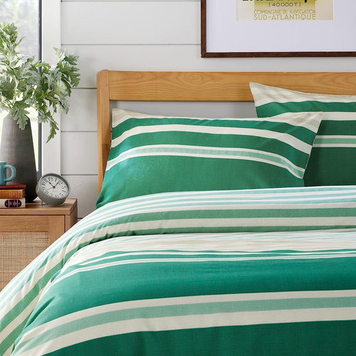 OLIVIA ROCCO Duvet Cover Set Miami Stripes Reversible Hypoallergenic Cotton Blend Grey Super Soft Hotel-Style Finish