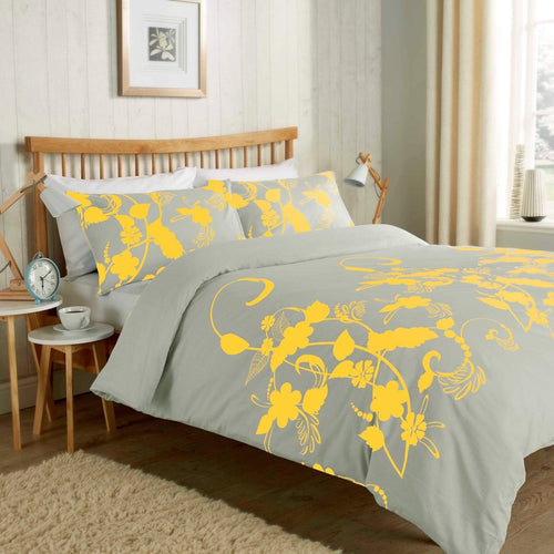 OLIVIA ROCCO Floral Trail Duvet Set Cotton Rich Bedding With Botanical Design Single