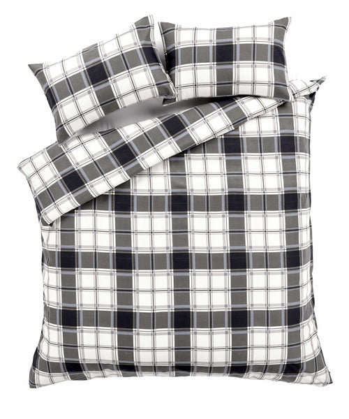 OLIVIA ROCCO Duvet Set Highland Tartan Brushed Cotton Flannel Super Soft OEKO-TEX