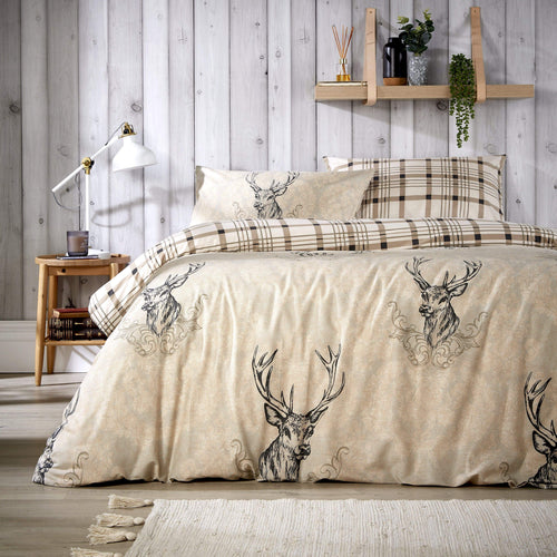 OLIVIA ROCCO Duvet Set Reversible Tartan Check Super Soft Cotton Single Double King Size