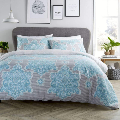 OLIVIA ROCCO Empire Duvet Set Reversible Luxurious Premium Cotton Rich Hotel-Quality Super Soft Finish